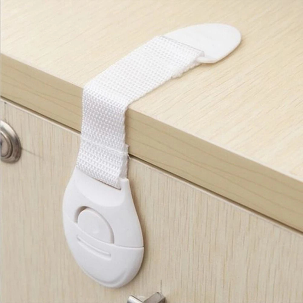 10-Pack Adjustable Child Safety Locks for Cabinets and Drawers