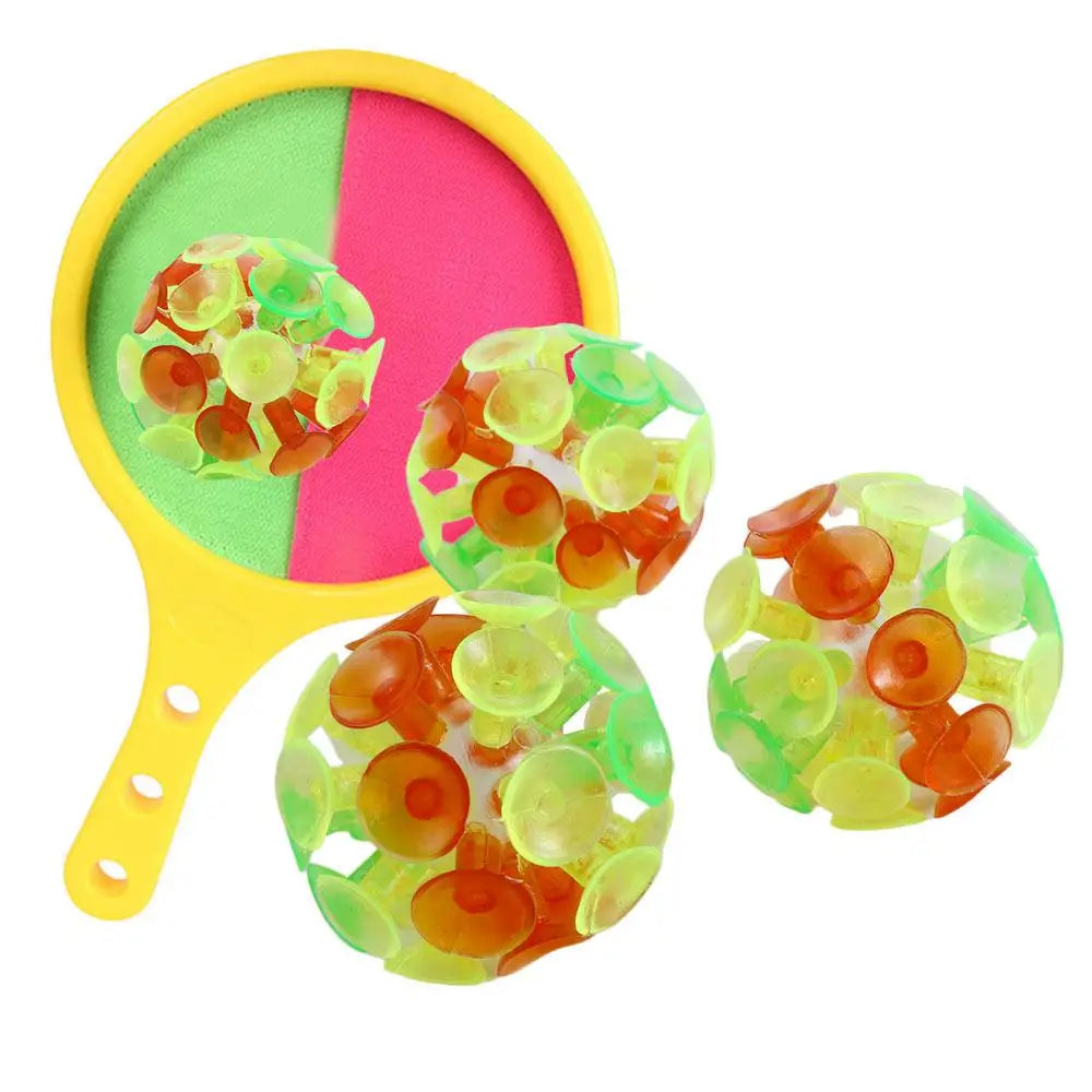 Set of Suction Cup Ball Toys for Kids, Fun and Interactive Sticky Balls for Throwing and Catching, Ideal for Indoor Play and Developing Motor Skills, Safe and Durable Design