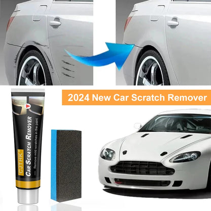 Car Scratch Remover Emulsion with Applicator Pad for Effortless Paint Restoration and Scratch Removal