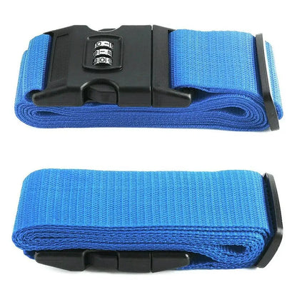 Adjustable Luggage Straps with Combination Lock, Heavy-Duty Suitcase Belts for Extra Security, Suitable for Various Luggage Sizes, Durable and Easy to Use, Ideal for Travel Safety and Organization