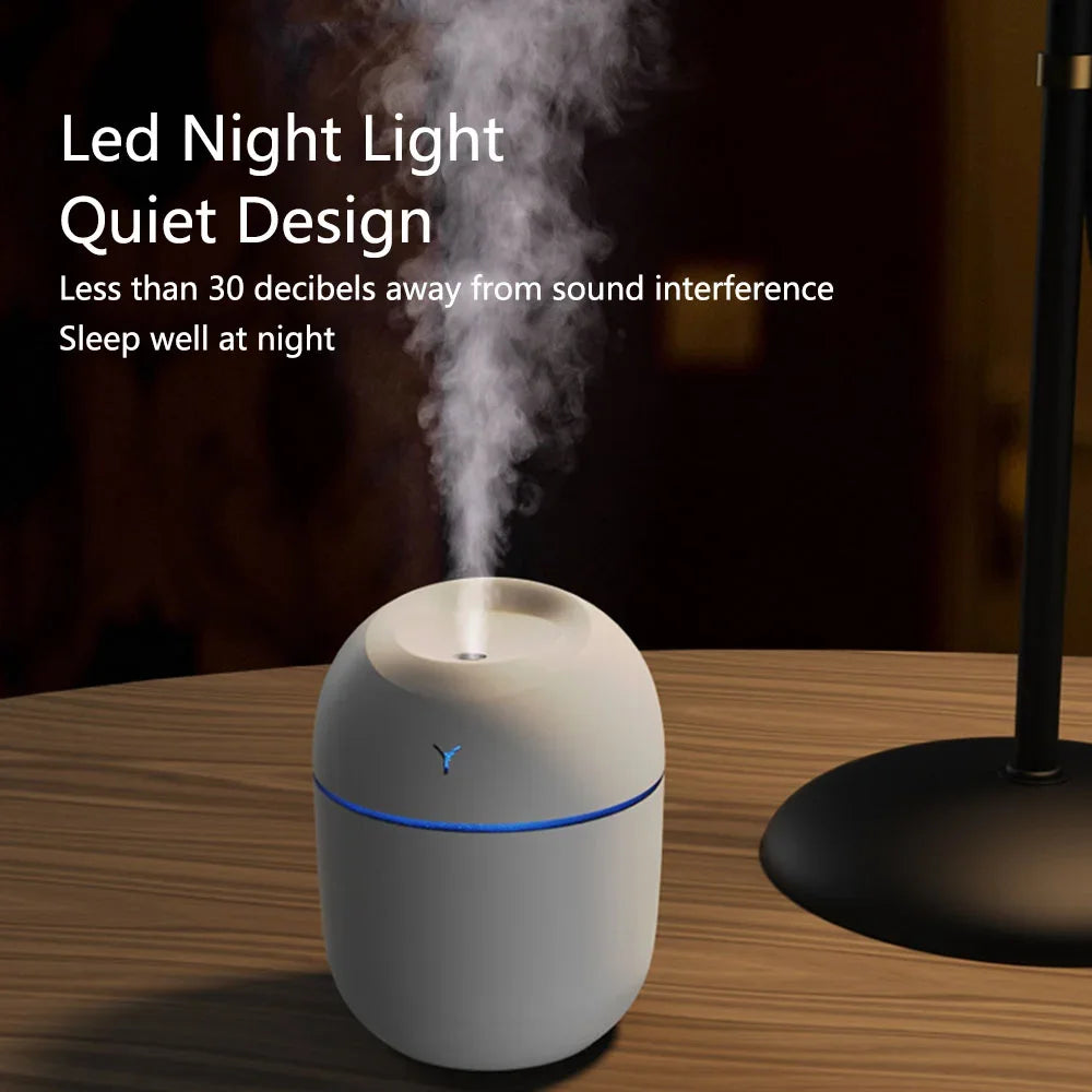 Ultrasonic Cool Mist Humidifier for Improved Sleep with Adjustable Mist Output and LED Night Light Function for Home and Office Use