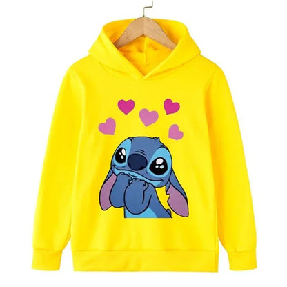 Adorable Cartoon Character Hoodie for Kids with Cute Graphic Design