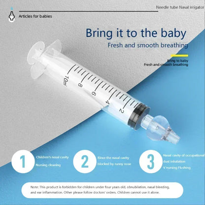 Baby Nasal Aspirator with Safe and Effective Suction, 10ml Syringe Design for Easy Congestion Relief