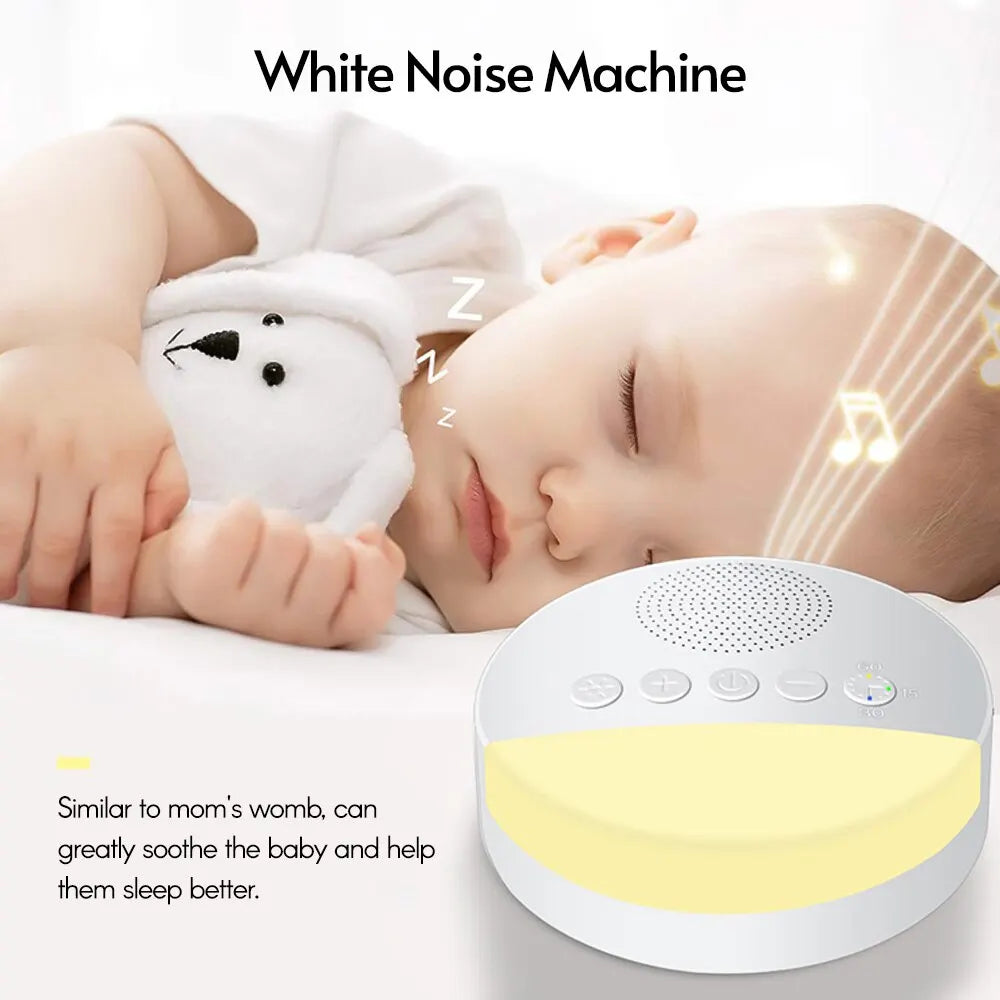 Portable Baby Sleep Soother with Built-in Night Light and Soothing Sounds for Improved Sleep Quality