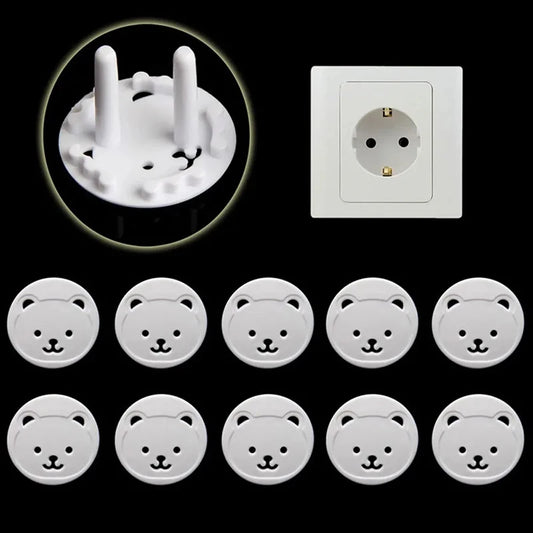 Childproof Outlet Covers with Bear Design for Electrical Safety