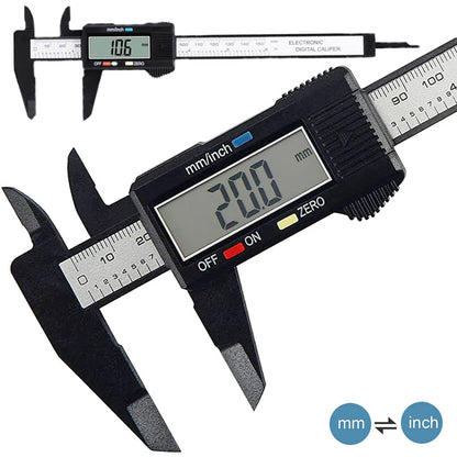 Electronic Digital Caliper with LCD Display, Metric and Imperial Measurement Modes, and Precision Accuracy for Professional and DIY Use