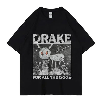 Drake for All The Dogs Album T Shirt Men Cotton