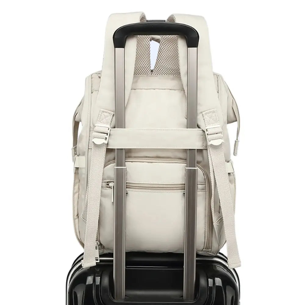 Spacious and Stylish Diaper Backpack with Multiple Compartments and Durable Fabric for Modern Parents