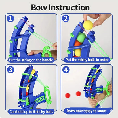 Foam Ball Blaster Set with Target Practice for Kids, Includes Soft Balls and Easy-to-Use Launcher for Safe Indoor and Outdoor Play