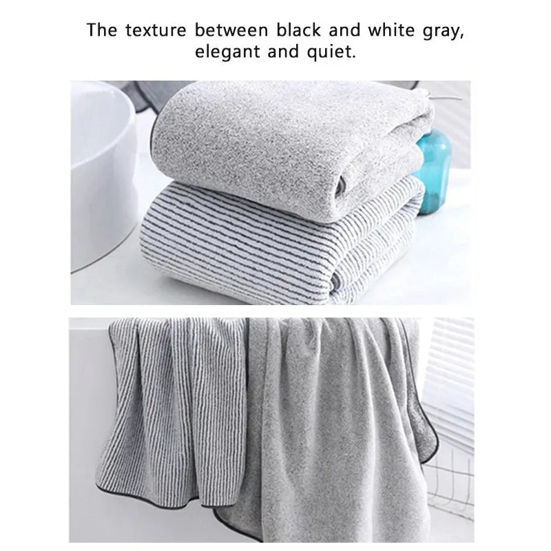 Luxury Ultra-Soft Microfiber Bath Towel Set, Highly Absorbent and Quick-Drying, Ideal for Home, Spa, and Gym Use