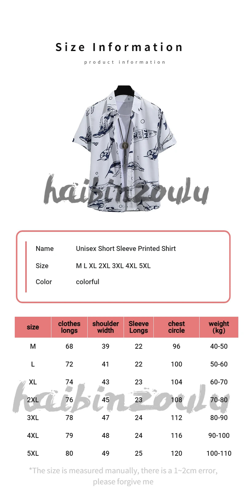 Men's Short-Sleeve Button-Up Shirt with Nautical Whale Print and Casual Fit