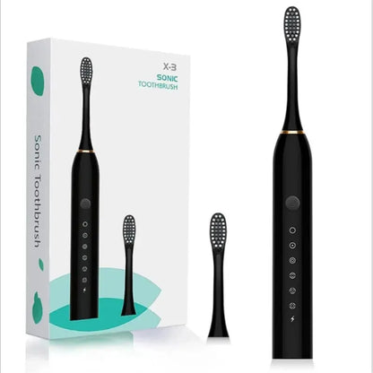 Electric Toothbrush with 6 Cleaning Modes, High-Frequency Vibration, USB Charging, and Waterproof Design for Comprehensive Oral Care