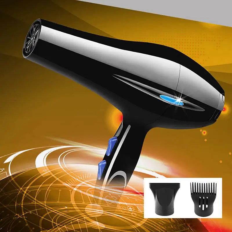 Professional Salon-Grade Hair Dryer with 4 Nozzle Attachments, Ionic Technology, and Adjustable Heat and Speed Settings for Versatile Styling