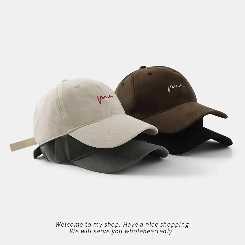 Minimalist Embroidered Baseball Cap with Adjustable Strap for Casual Wear and Everyday Style