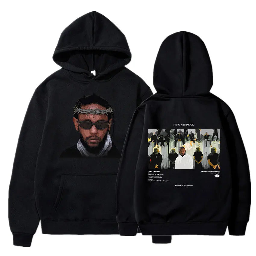 Men's Rapper "Kendrick Lamar Good Kid" Hoodie Men Hip Hop Music Album Graphic Pullover Hoodie