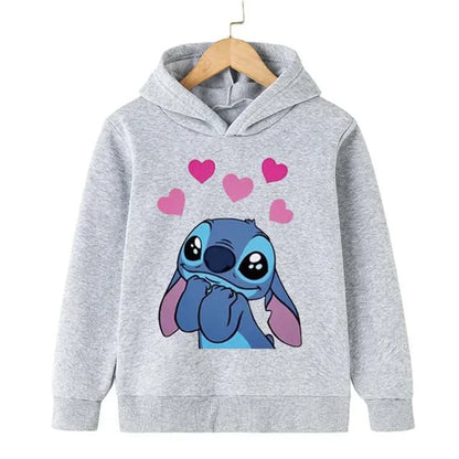 Adorable Cartoon Character Hoodie for Kids with Cute Graphic Design