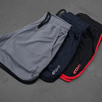 Men's Quick-Dry Performance Running Shorts with Elastic Waistband and Side Pockets, Featuring a Sleek Design for Optimal Comfort and Mobility