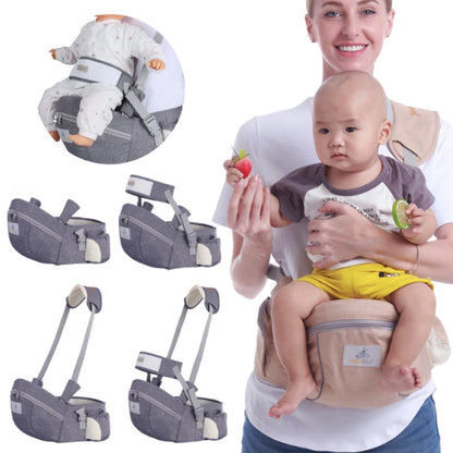 Adjustable Hip Seat Baby Carrier with Padded Waist Belt, Multiple Carrying Positions, and Storage Pockets for Comfortable and Convenient Babywearing