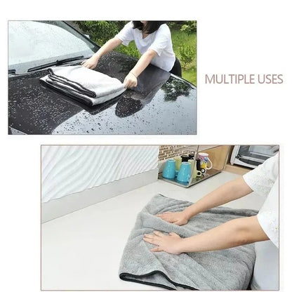 Ultra-Soft and Highly Absorbent Microfiber Towel for Quick-Drying, Multi-Purpose Use, and Gentle Care of Surfaces