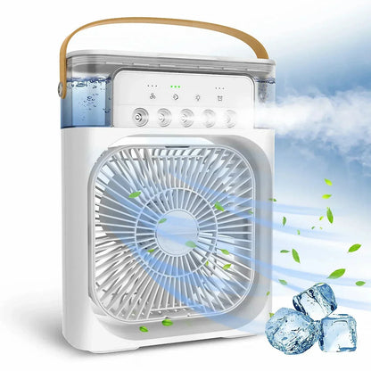 Portable Air Cooler with Built-in Fan, Humidifier, and LED Display, Ideal for Personal Cooling and Air Circulation