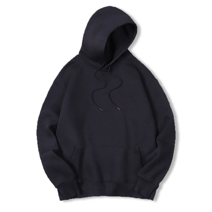 Unisex Plain Pullover Hoodies, Cozy and Soft Fleece Lined Sweatshirts, Perfect for Layering and Casual Wear, Available in Multiple Sizes, Classic and Timeless Design