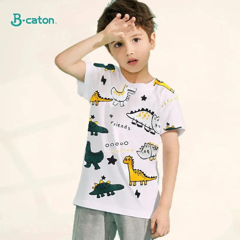 Cute Cartoon Graphic T-Shirts for Kids – Comfortable and Fun Summer Tops for Boys and Girls