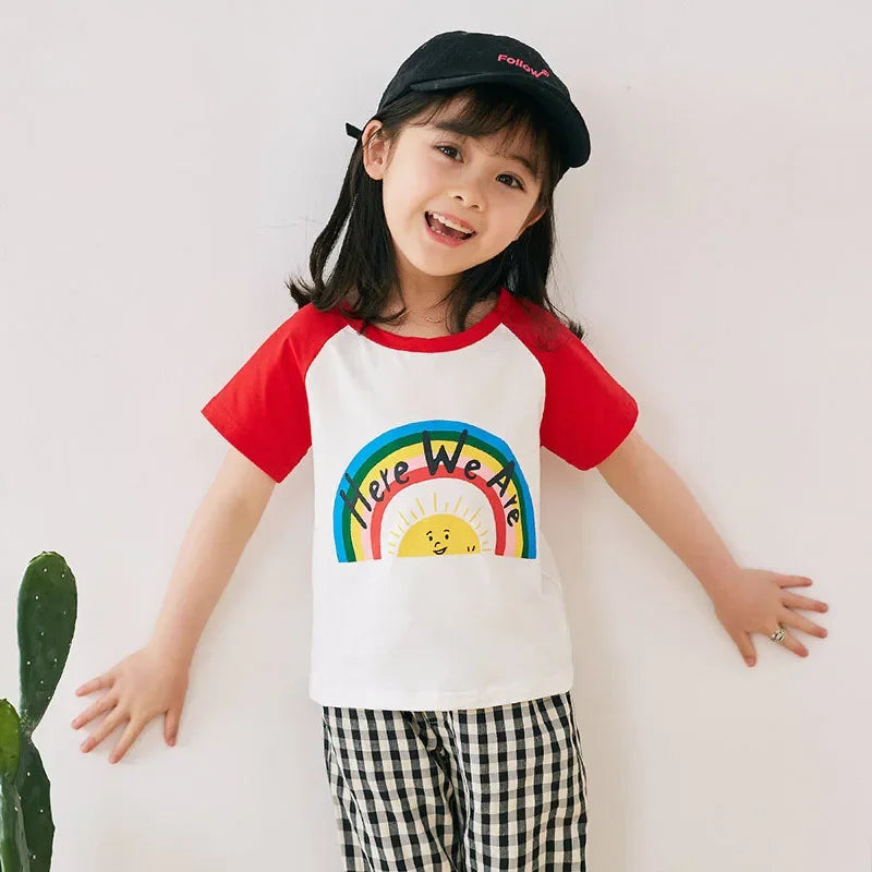 Cute Cartoon Graphic T-Shirts for Kids – Comfortable and Fun Summer Tops for Boys and Girls