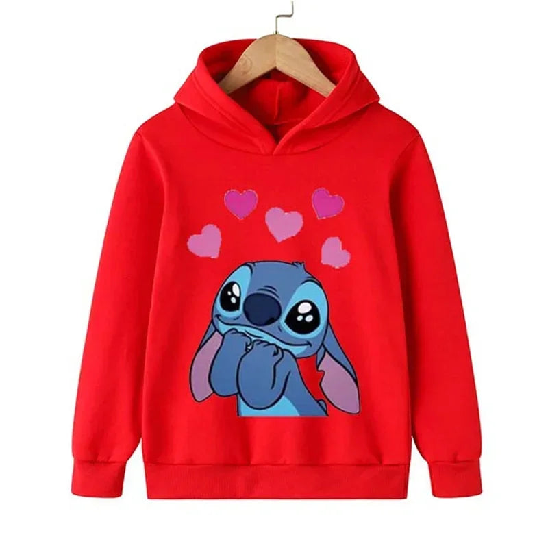 Adorable Cartoon Character Hoodie for Kids with Cute Graphic Design