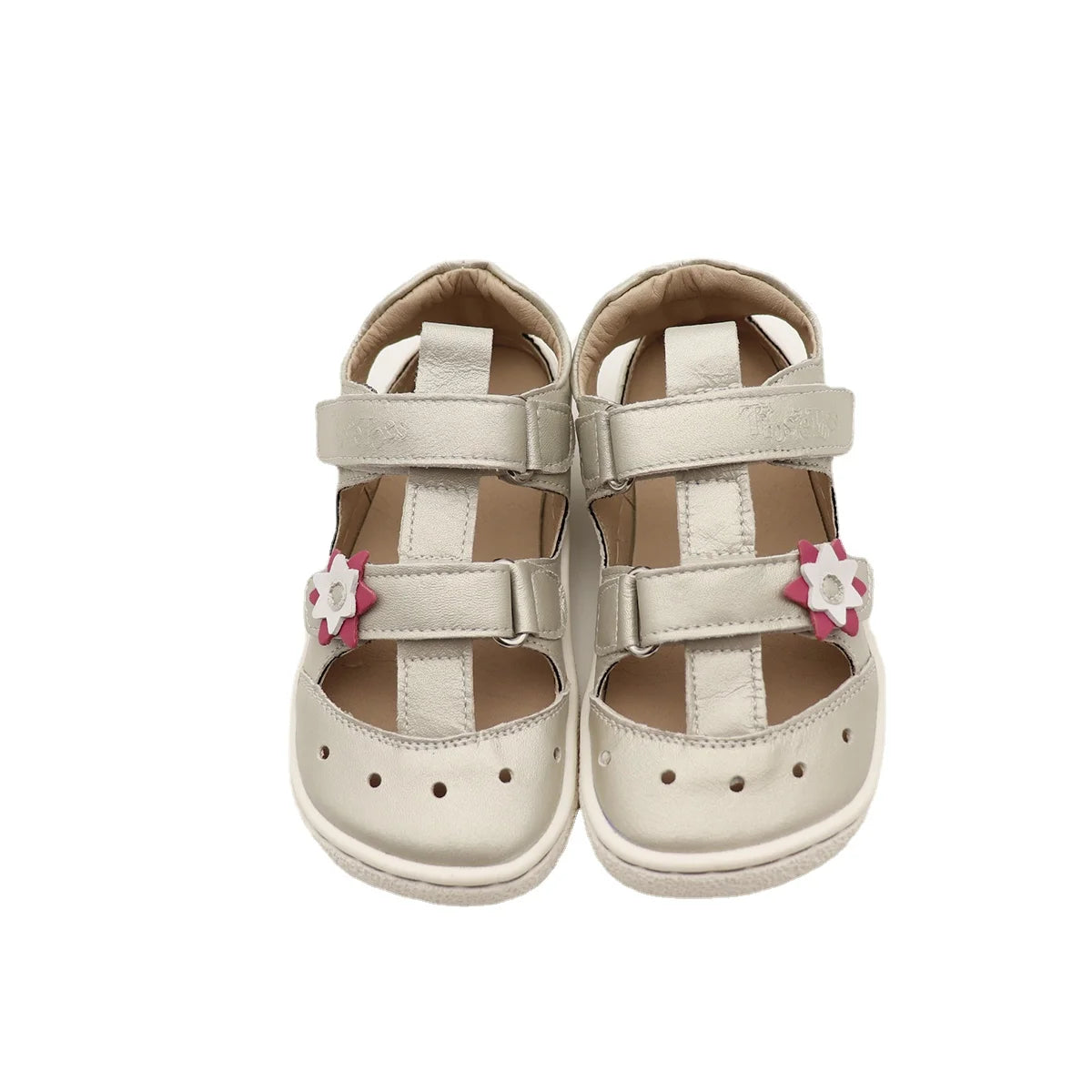 Stylish Kids' Suede Sandals with Triple Velcro Straps, Breathable Design, and Cushioned Cork Footbed for All-Day Comfort and Support