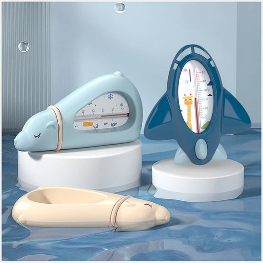 Cute Animal and Rocket-Shaped Baby Bath Thermometers, Accurate Water Temperature Measurement for Safe Bath Time, Fun and Functional Design to Engage Babies and Toddlers