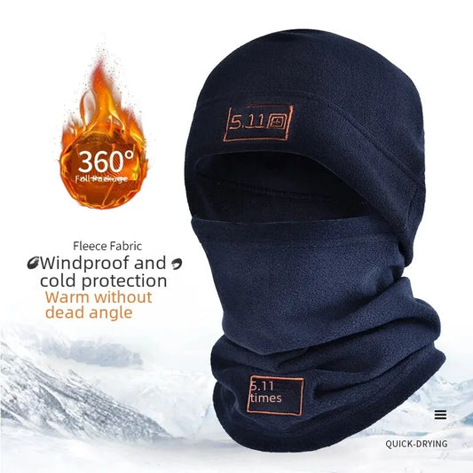 Thermal Fleece Balaclava with Windproof Design and 360° Full Coverage for Cold Weather Protection and Outdoor Activities