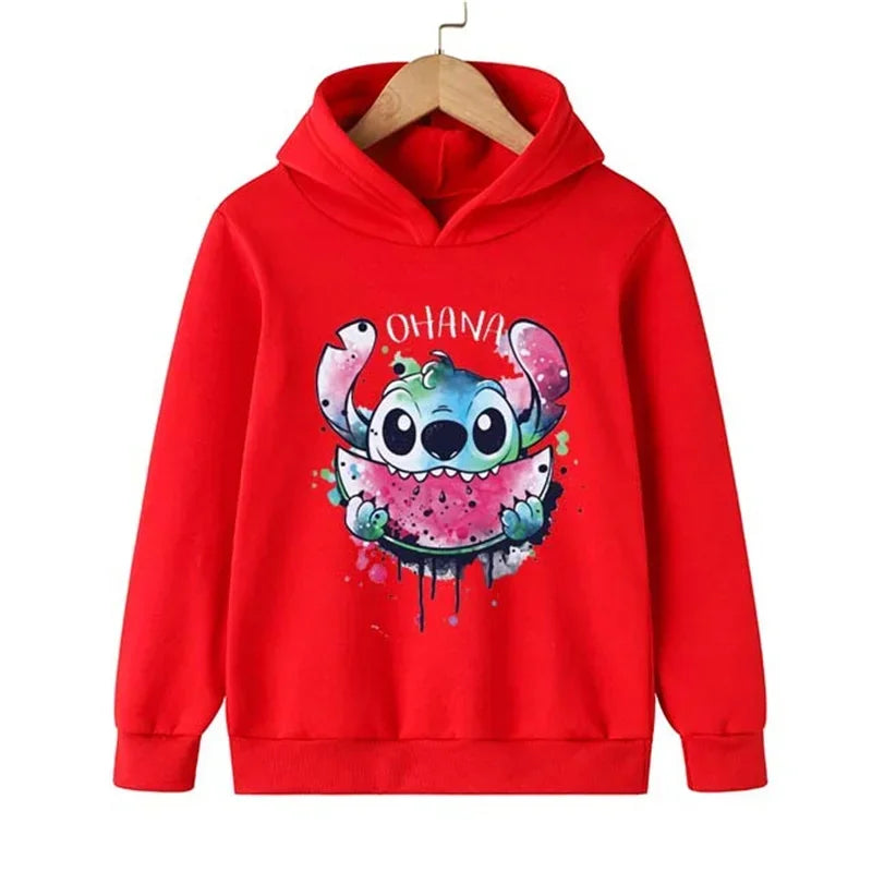 Adorable Cartoon Character Hoodie for Kids with Cute Graphic Design