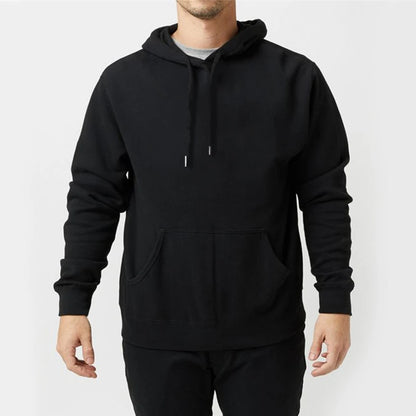 Unisex Plain Pullover Hoodies, Cozy and Soft Fleece Lined Sweatshirts, Perfect for Layering and Casual Wear, Available in Multiple Sizes, Classic and Timeless Design