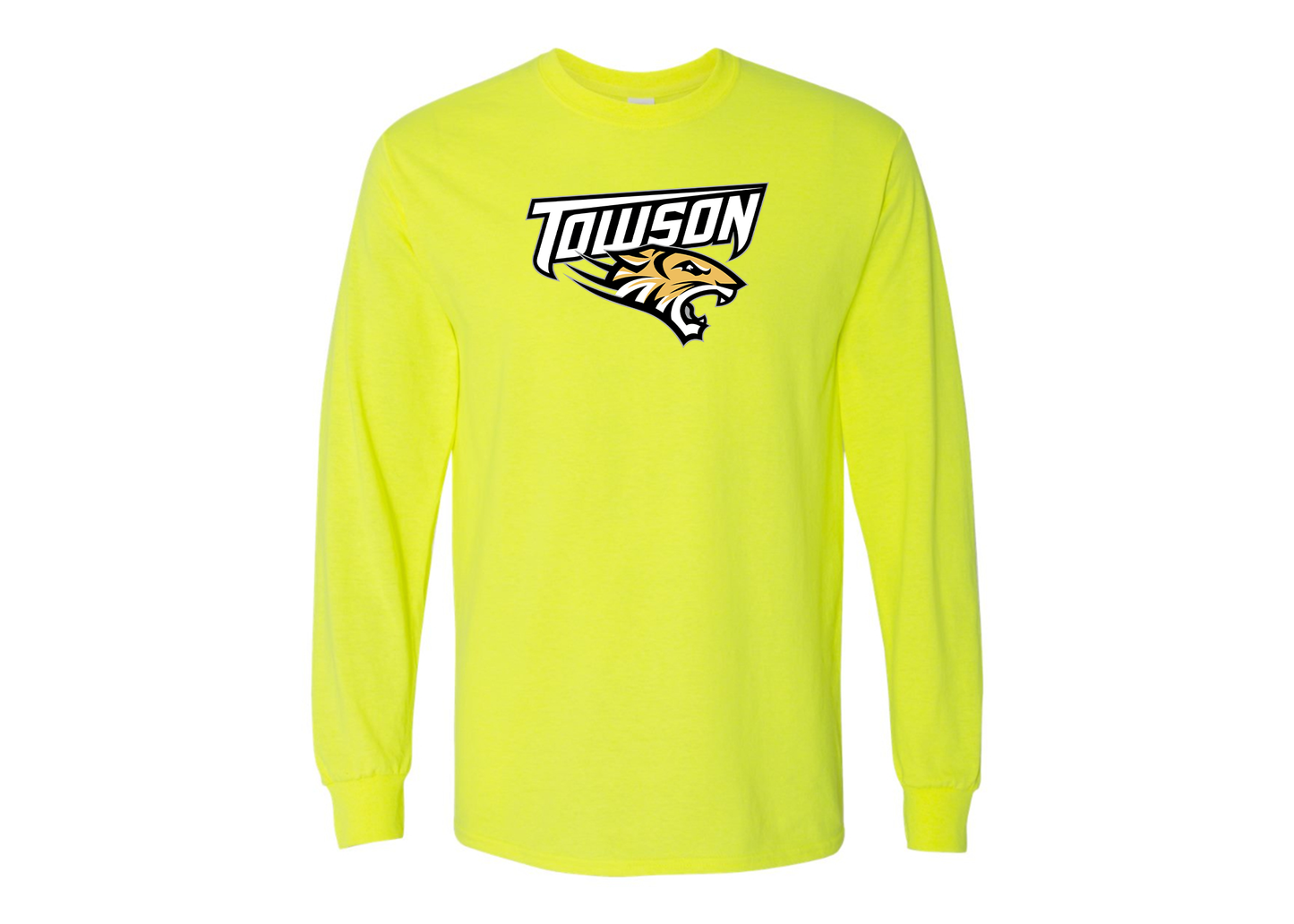 Men's Towson Tigers Gildan Heavy Cotton Long Sleeve T-Shirt