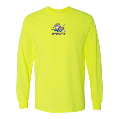 Men's Savannah State Tigers Logo Gildan Heavy Cotton Long Sleeve T-Shirt