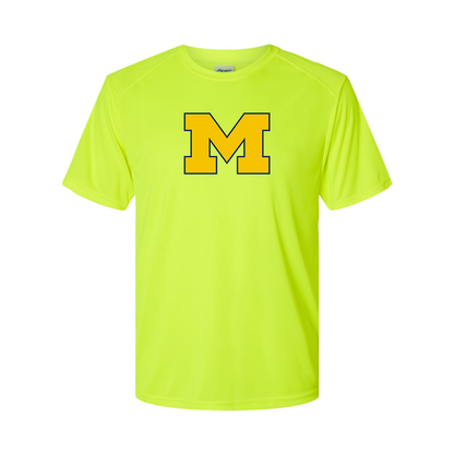 Men's Michigan Wolverines Logo Polyester T-Shirt