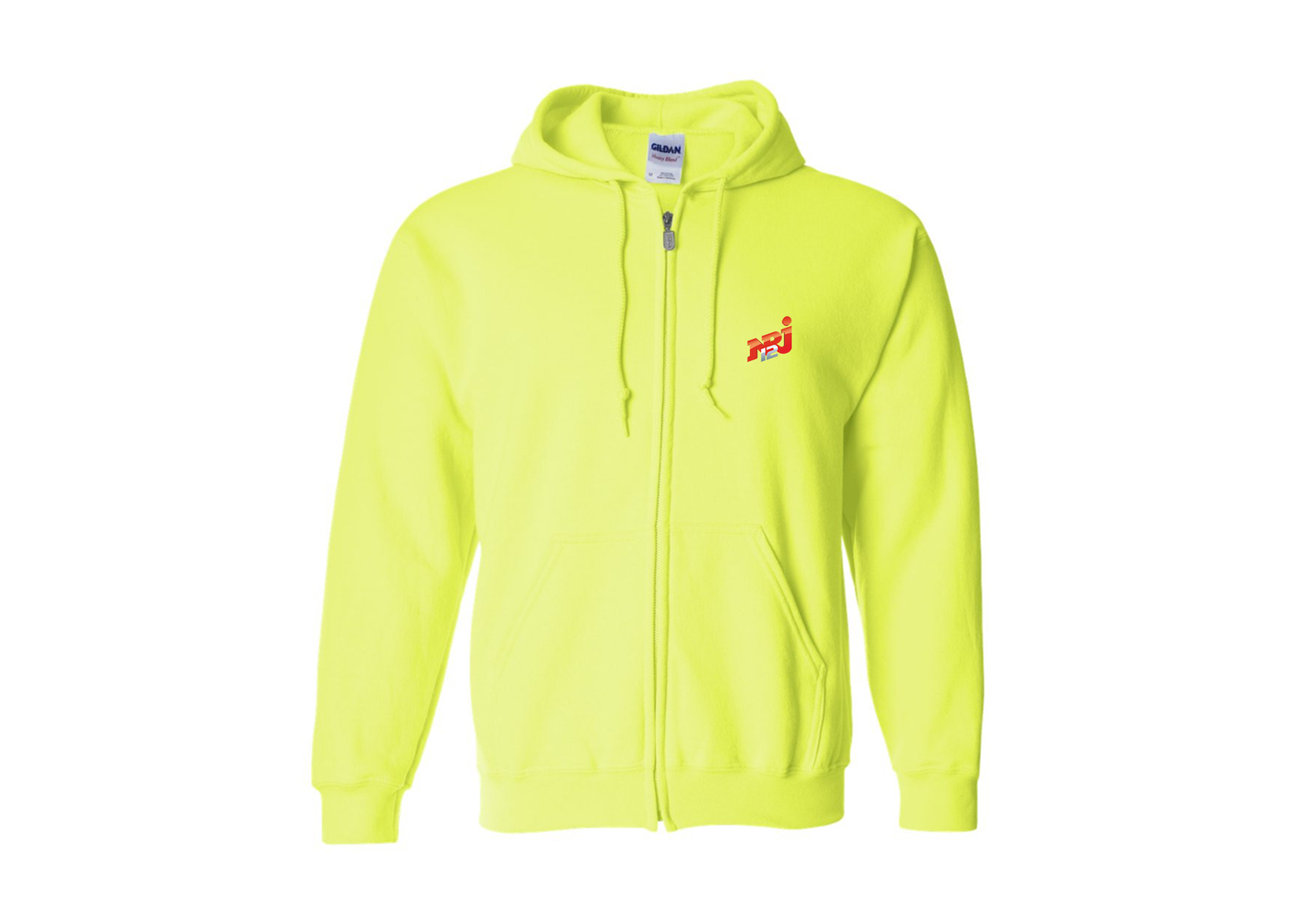 Men's NRJ 12 Logo Gildan  Heavy Blend Full Zip Hooded Sweatshirt