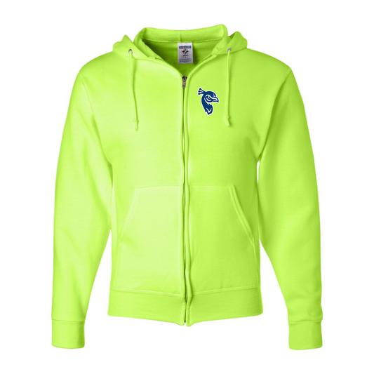 Men's Saint Peters Peacocks Logo JERZEES NuBlend Full-Zip Hooded Sweatshirt