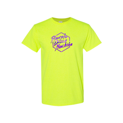 Men's Purple Disco Machine Cotton T-Shirt