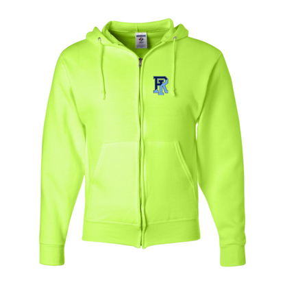 Men's Rhode Island Rams Logo JERZEES NuBlend Full-Zip Hooded Sweatshirt