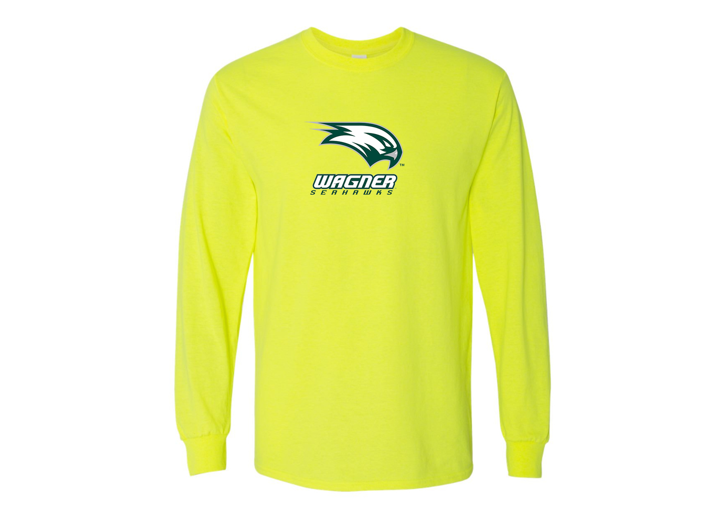 Men's Wagner Seahawks Gildan Heavy Cotton Long Sleeve T-Shirt
