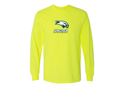 Men's Wagner Seahawks Gildan Heavy Cotton Long Sleeve T-Shirt