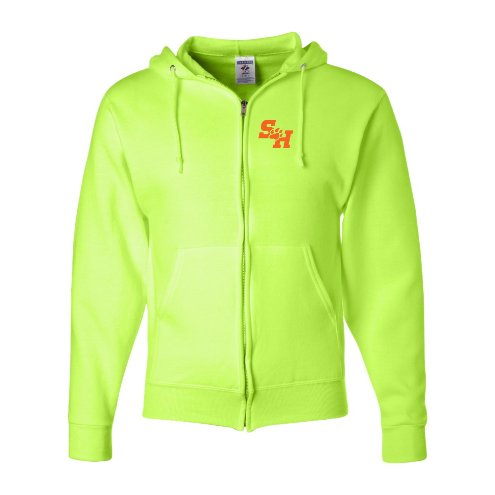 Men's Sam Houston State Bearkats Logo JERZEES NuBlend Full-Zip Hooded Sweatshirt