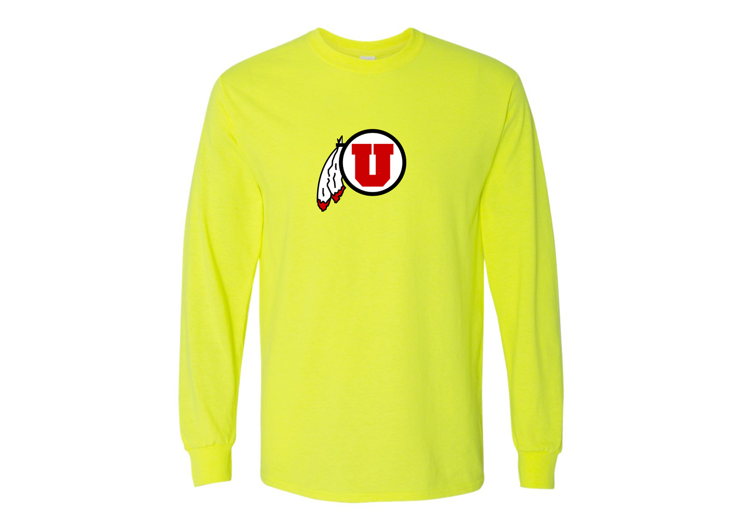 Men's Utah Utes Gildan Heavy Cotton Long Sleeve T-Shirt