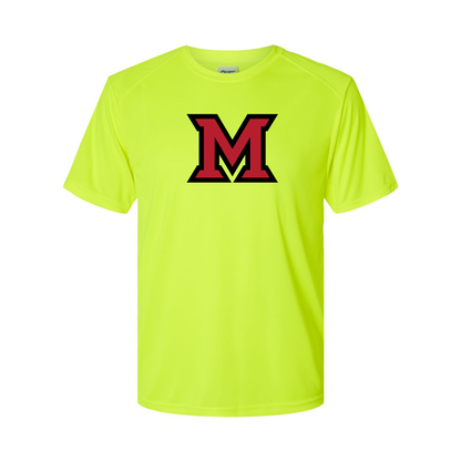 Men's Miami Ohio RedHawks Logo Polyester T-Shirt