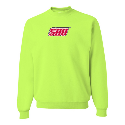 Men's Sacred Heart Pioneers Logo JERZEES NuBlend Crewneck Sweatshirt