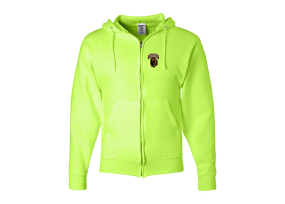 Men's Montana Grizzliesl JERZEES NuBlend Full-Zip Hooded Sweatshirt