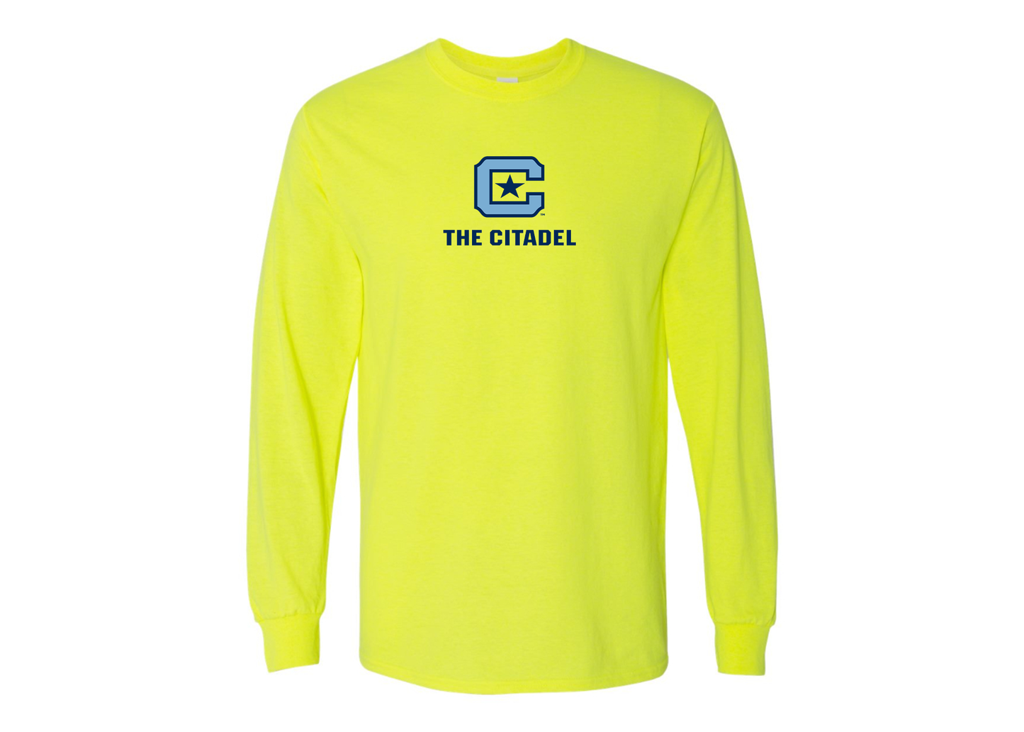 Men's The Citadel Bulldogs Gildan Heavy Cotton Long Sleeve T-Shirt