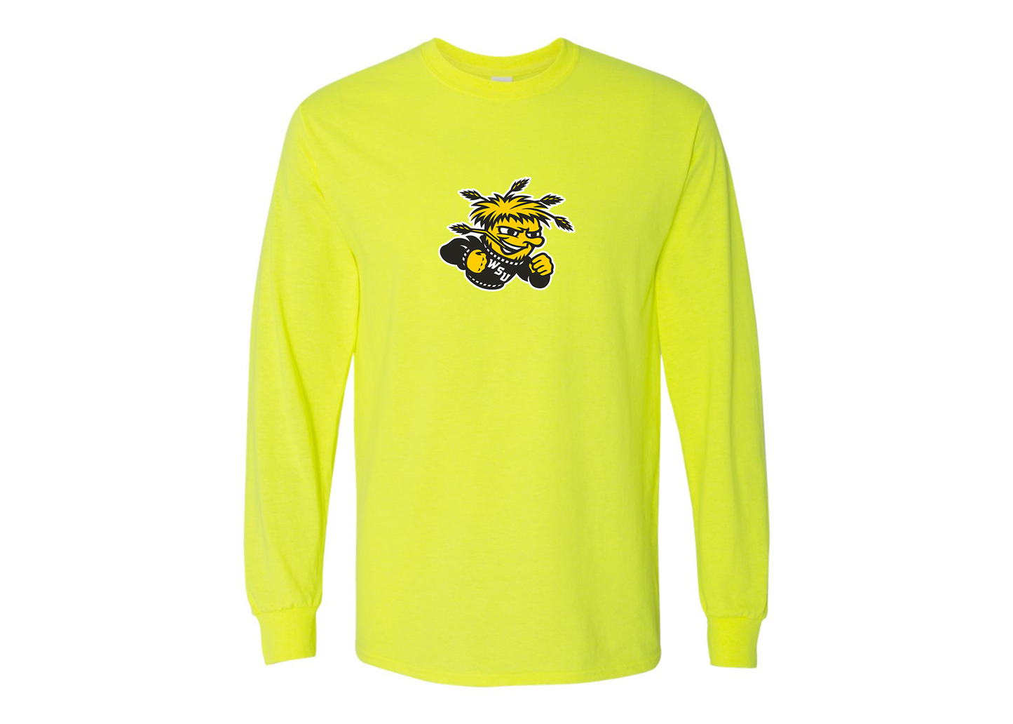 Men's Wichita State Shockers Gildan Heavy Cotton Long Sleeve T-Shirt
