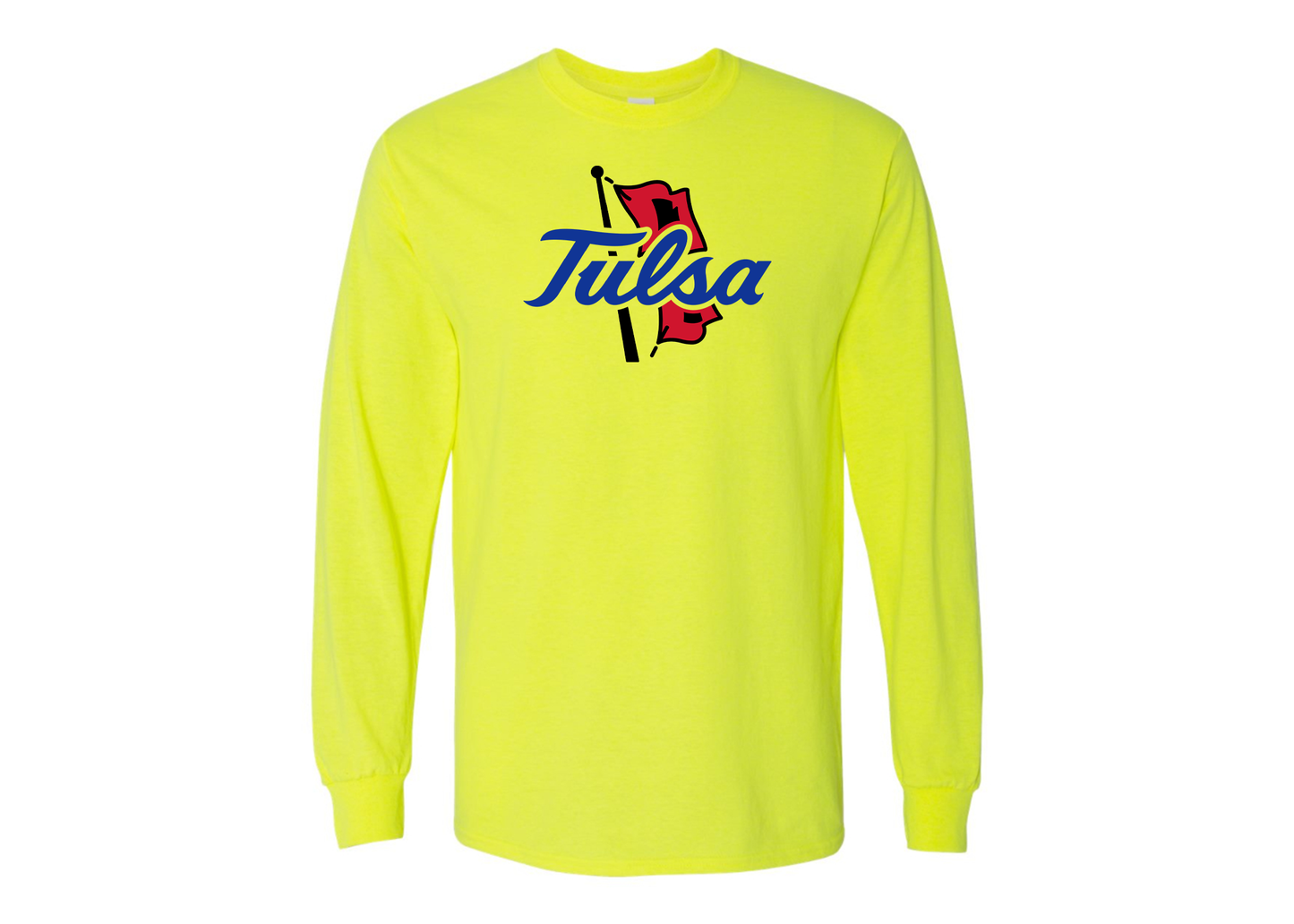 Men's Tulsa Golden Hurricane Gildan Heavy Cotton Long Sleeve T-Shirt